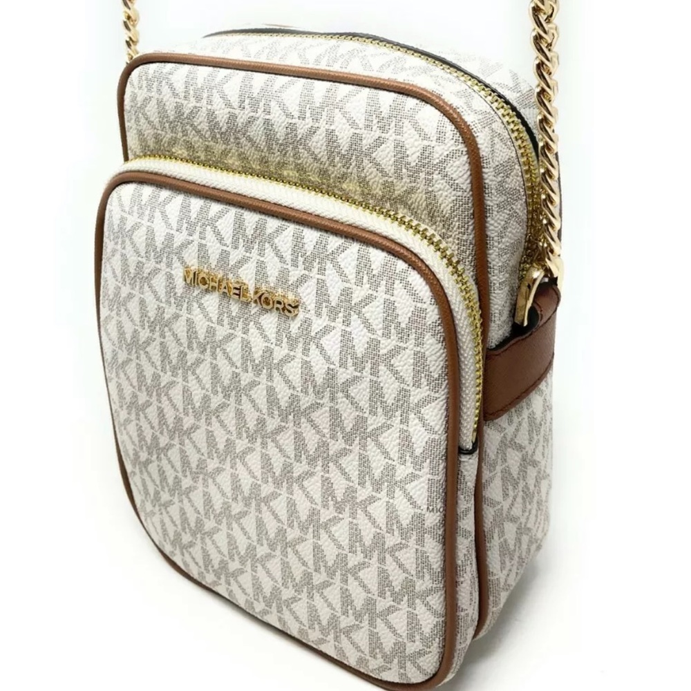 Michael Kors Jet Set Flight Crossbody Vanilla - Picture 3 of 11